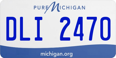 MI license plate DLI2470
