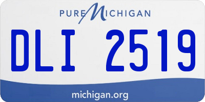 MI license plate DLI2519