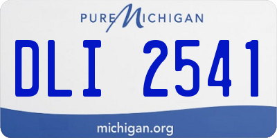 MI license plate DLI2541