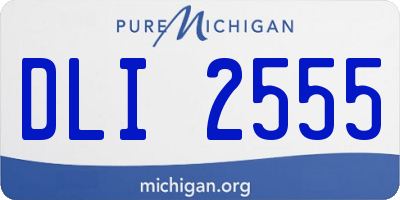 MI license plate DLI2555