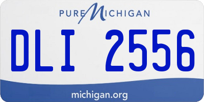 MI license plate DLI2556