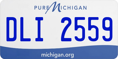 MI license plate DLI2559