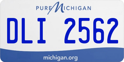 MI license plate DLI2562