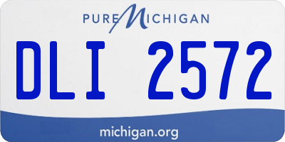 MI license plate DLI2572