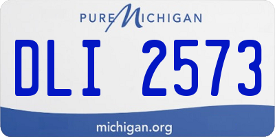MI license plate DLI2573
