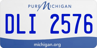 MI license plate DLI2576