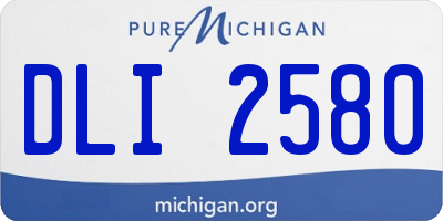 MI license plate DLI2580