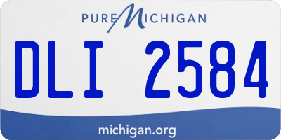MI license plate DLI2584