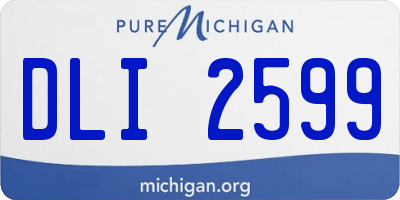 MI license plate DLI2599