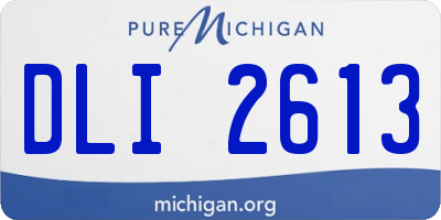 MI license plate DLI2613