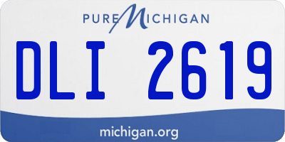 MI license plate DLI2619
