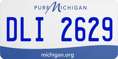 MI license plate DLI2629