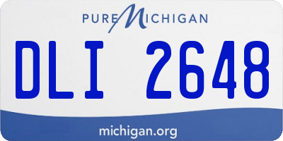 MI license plate DLI2648