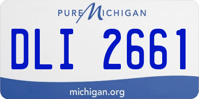 MI license plate DLI2661