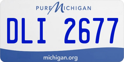 MI license plate DLI2677