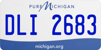 MI license plate DLI2683