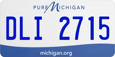 MI license plate DLI2715