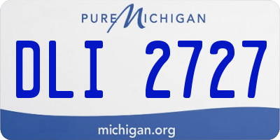MI license plate DLI2727