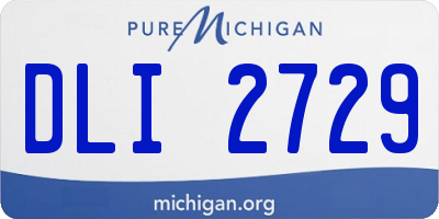 MI license plate DLI2729