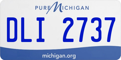 MI license plate DLI2737