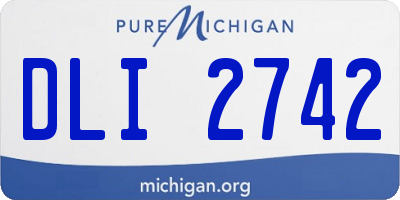 MI license plate DLI2742