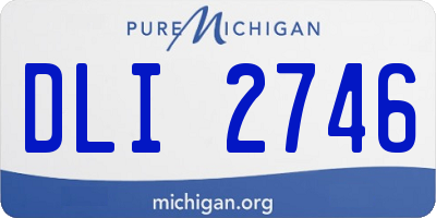 MI license plate DLI2746