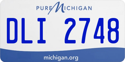 MI license plate DLI2748