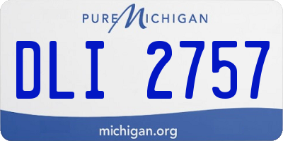 MI license plate DLI2757