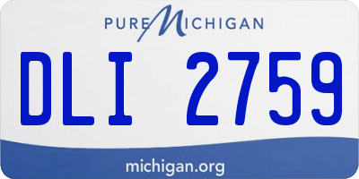 MI license plate DLI2759