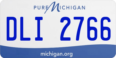 MI license plate DLI2766