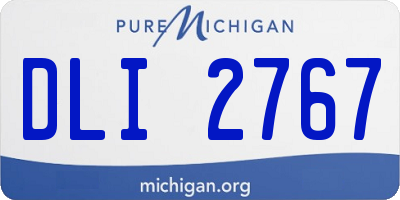 MI license plate DLI2767