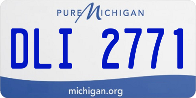 MI license plate DLI2771