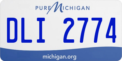MI license plate DLI2774