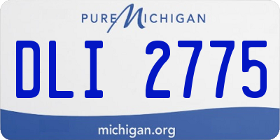 MI license plate DLI2775