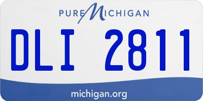 MI license plate DLI2811