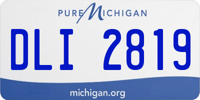 MI license plate DLI2819