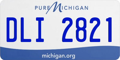 MI license plate DLI2821