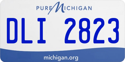 MI license plate DLI2823