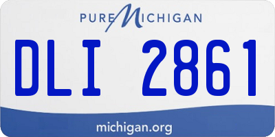MI license plate DLI2861