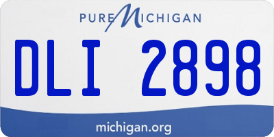 MI license plate DLI2898