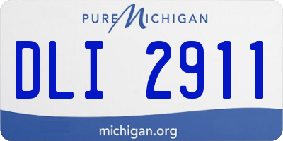 MI license plate DLI2911