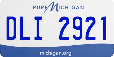MI license plate DLI2921
