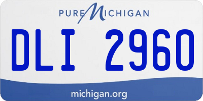 MI license plate DLI2960