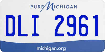 MI license plate DLI2961