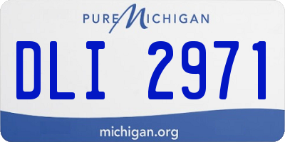 MI license plate DLI2971