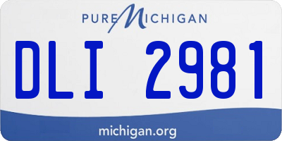MI license plate DLI2981