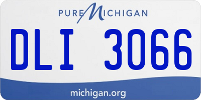 MI license plate DLI3066