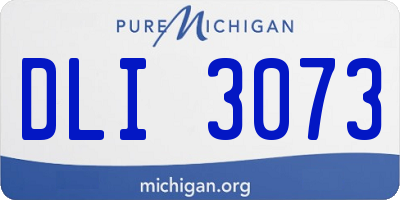MI license plate DLI3073