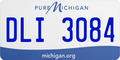 MI license plate DLI3084