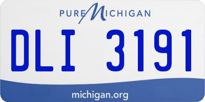 MI license plate DLI3191